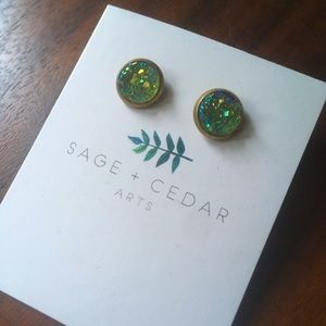 Druzy Crystal Style Earrings